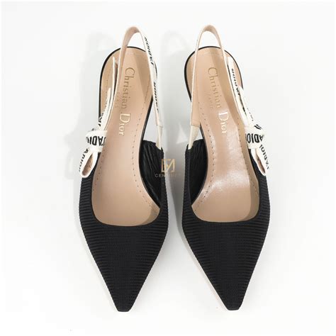 dior kitten heel slingback|More.